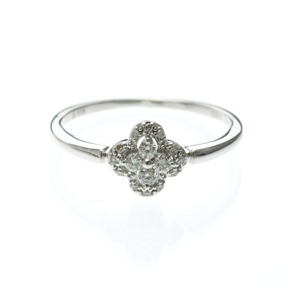 VENDOME 18k Silver Diamond Love Ring